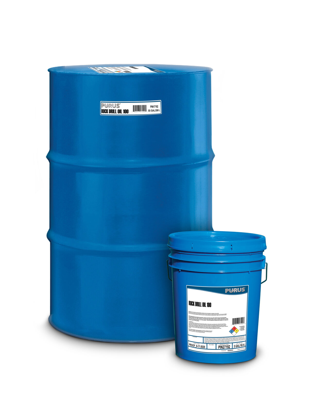 PURUS Rock Drill Oil containers