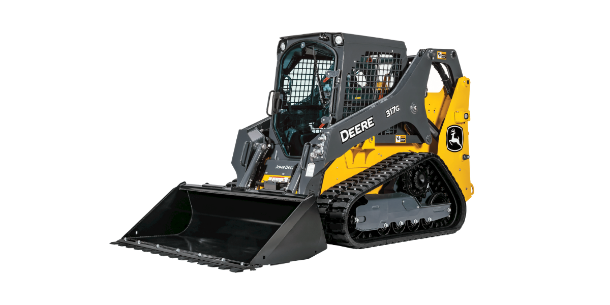 Compact track loader on rubber tracks